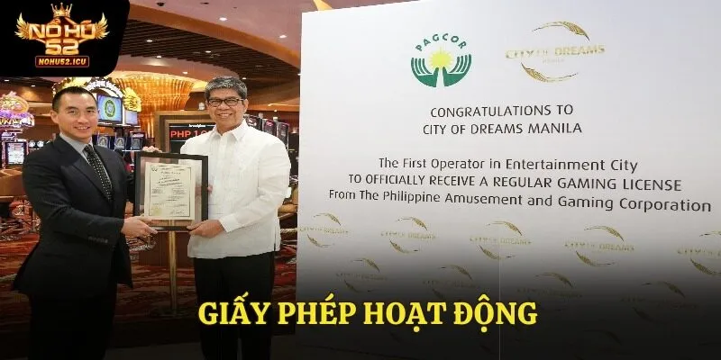 Giấy Phép Hoạt Động 2 Giấy phép hoạt động tại Nohu52